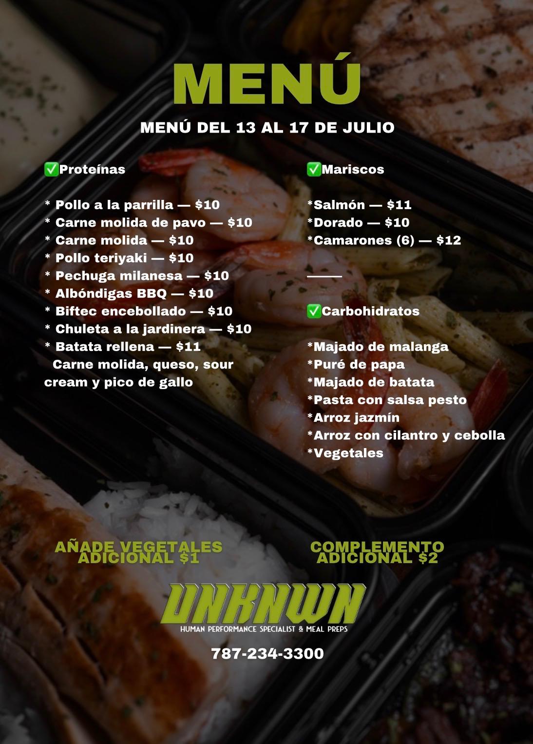 Weekly Menu