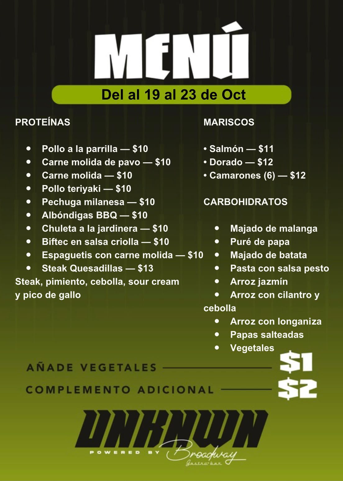 Weekly Menu