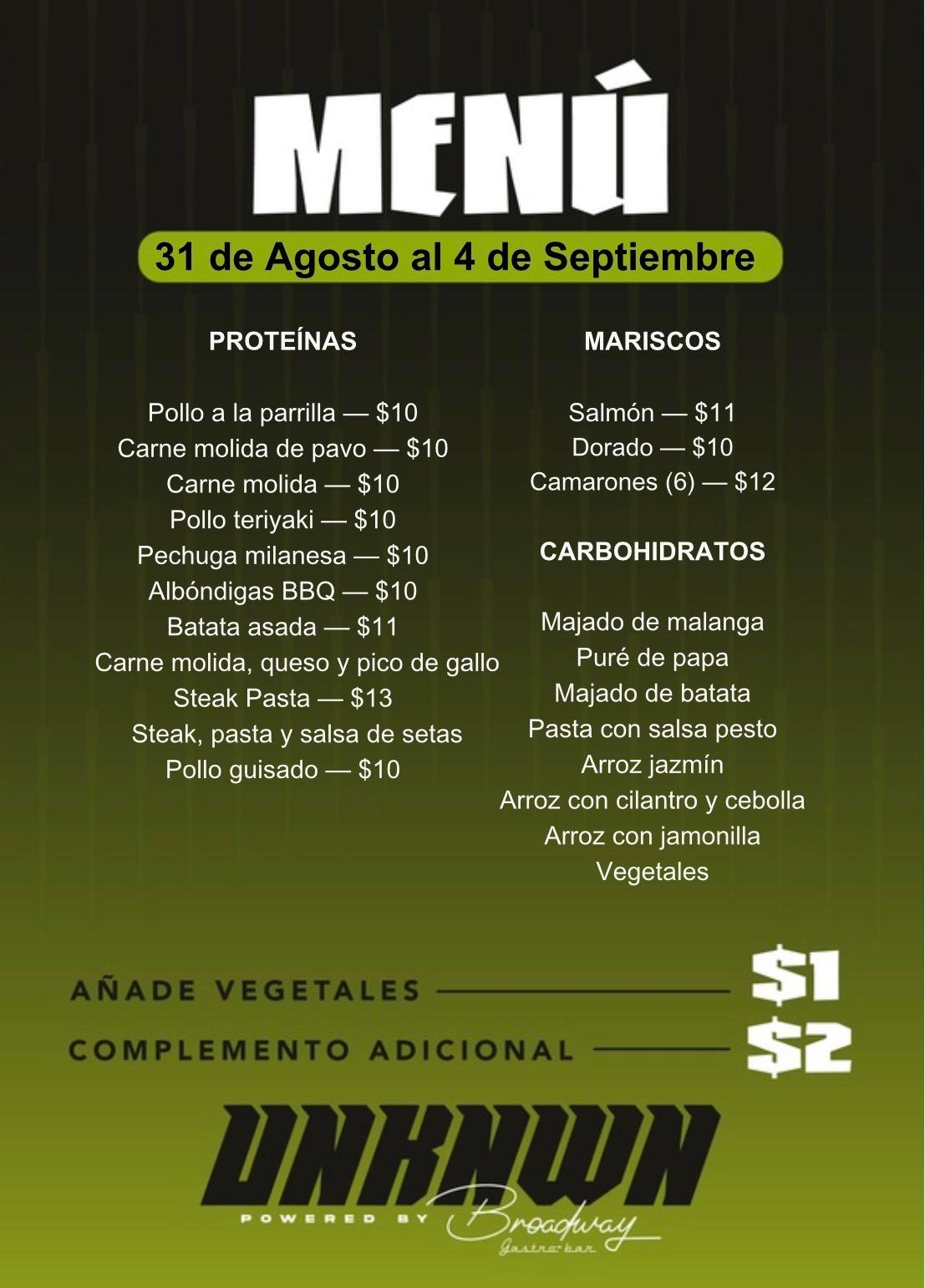 Weekly Menu